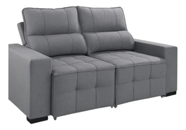 Sofá Retrátil Reclinável 2 Lugares 106x150cm Confortável
