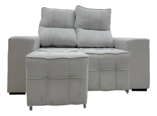 Sofá Retrátil Reclinável 2 Lugares 106x150cm Confortável - Image 5